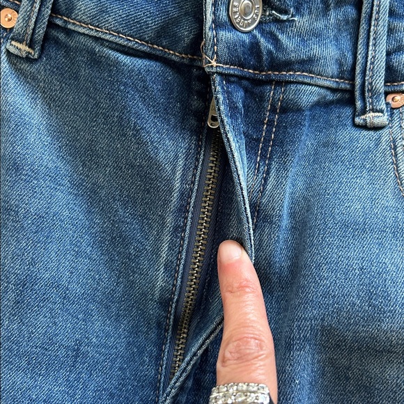 NWT Paige Sasha high-rise, wide leg jeans, medium wash 29” anthro Evereve - Picture 10 of 11